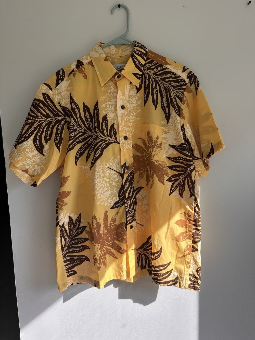 Vintage 90s T&L Muumuu Factory Hawaiian Shirt Men’s Size Large Crisp Autumn Tone